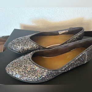 TOMS Jutti Sparkling Glitter Flats